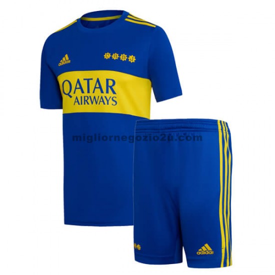 Maglia Boca Juniors Bambino Casa Divisa 2021-2022 Manica Corta