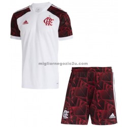Maglia CR Flamengo Bambino Trasferta Divisa 2021-2022 Manica Corta