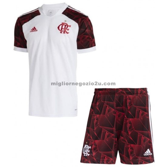 Maglia CR Flamengo Bambino Trasferta Divisa 2021-2022 Manica Corta