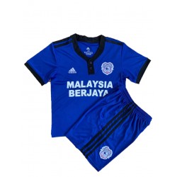 Maglia Cardiff City Bambino Casa Divisa 2021-2022 Manica Corta