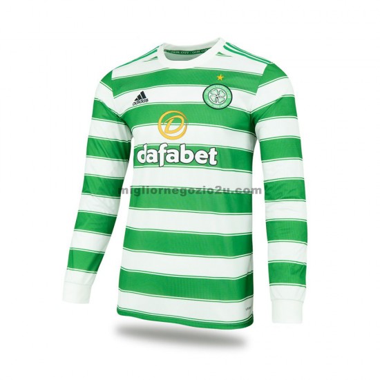 Maglia Celtic Casa Divisa 2021-2022 Manica Lunga