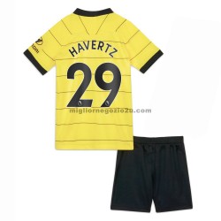 Maglia Chelsea Kai Havertz 29 Bambino Trasferta Divisa 2021-2022 Manica Corta