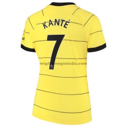 Maglia Chelsea Kante 7 Donna Trasferta Divisa 2021-2022 Manica Corta