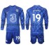 Maglia Chelsea Mount 19 Bambino Casa Divisa 2021-2022 Manica Lunga