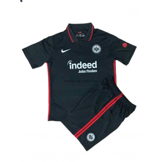 Maglia Eintracht Frankfurt Bambino Casa Divisa 2021-2022 Manica Corta
