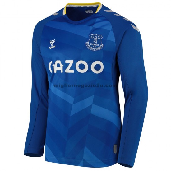Maglia Everton Casa Divisa 2021-2022 Manica Lunga