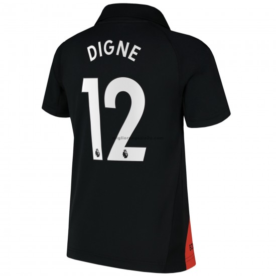 Maglia Everton Lucas Digne 12 Trasferta Divisa 2021-2022 Manica Corta