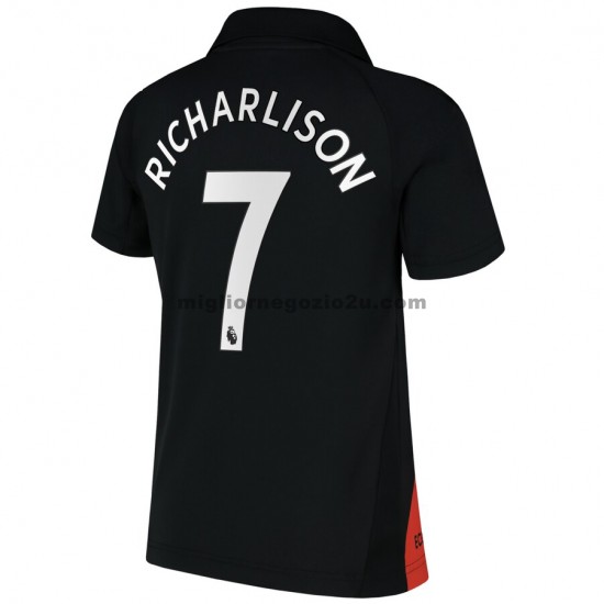Maglia Everton Richarlison 7 Trasferta Divisa 2021-2022 Manica Corta