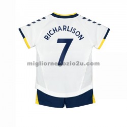 Maglia Everton Richarlison Andrade 7 Bambino Terza Divisa 2021-2022 Manica Corta