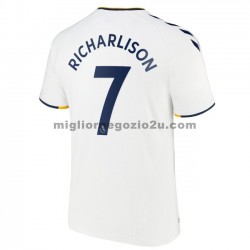Maglia Everton Richarlison Andrade 7 Terza Divisa 2021-2022 Manica Corta