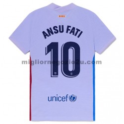 Maglia FC Barcelona Ansu Fati 10 Trasferta Divisa 2021-2022 Manica Corta