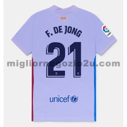 Maglia FC Barcelona F.De Jong 21 Trasferta Divisa 2021-2022 Manica Corta