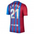 Maglia FC Barcelona F.De Jong 21 Casa Divisa 2021-2022 Manica Corta
