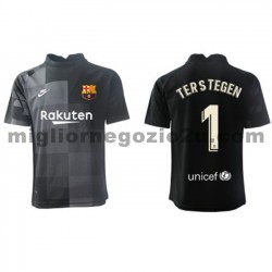 Maglia FC Barcelona Portiere Ter Stegen 1 Trasferta Divisa 2021-2022 Manica Corta
