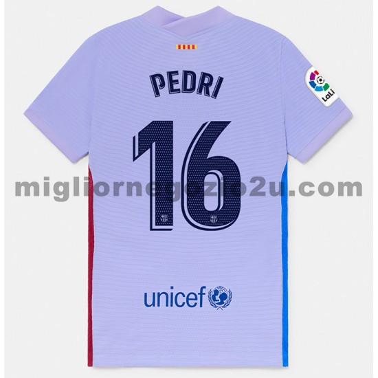 Maglia FC Barcelona Pedri 16 Trasferta Divisa 2021-2022 Manica Corta