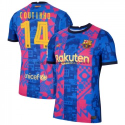 Maglia FC Barcelona Philippe Coutinho 14 Terza Divisa 2021-2022 Manica Corta