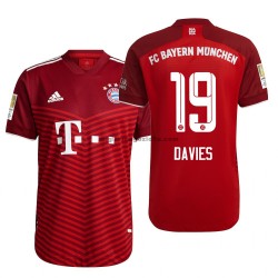Maglia FC Bayern München Alphonso Davies 19 Casa Divisa 2021-2022 Manica Corta
