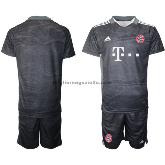 Maglia FC Bayern München Portiere Bambino Trasferta Divisa 2021-2022 Manica Corta