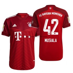Maglia FC Bayern München Jamal Musiala 42 Casa Divisa 2021-2022 Manica Corta