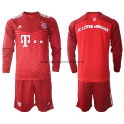 Maglia FC Bayern München Bambino Casa Divisa 2021-2022 Manica Lunga