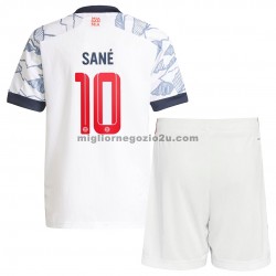 Maglia FC Bayern München Leroy Sane 10 Bambino Terza Divisa 2021-2022 Manica Corta