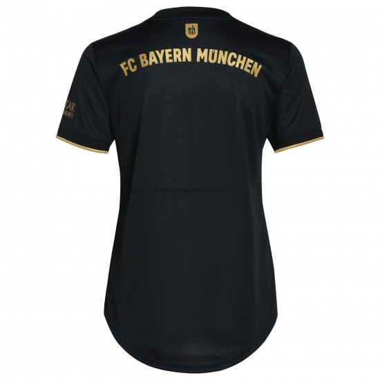 Maglia FC Bayern München Donna Trasferta Divisa 2021-2022 Manica Corta