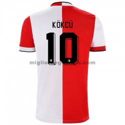 Maglia Feyenoord Rotterdam Orkun Kokcu 10 Casa Divisa 2021-2022 Manica Corta