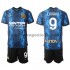 Maglia Inter Milan Romelu Lukaku 9 Bambino Casa Divisa 2021-2022 Manica Corta