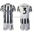 Maglia Juventus Giorgio Chiellini 3 Bambino Casa Divisa 2021-2022 Manica Corta