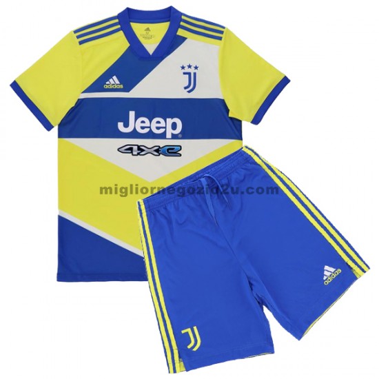 Maglia Juventus Bambino Terza Divisa 2021-2022 Manica Corta