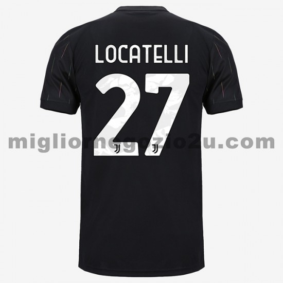 Maglia Juventus Manuel Locatelli 27 Trasferta Divisa 2021-2022 Manica Corta