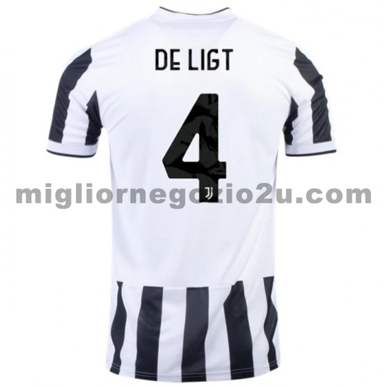 Maglia Juventus Matthijs de Ligt 4 Casa Divisa 2021-2022 Manica Corta