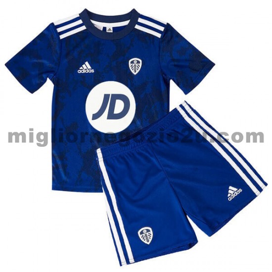 Maglia Leeds United Bambino Trasferta Divisa 2021-2022 Manica Corta