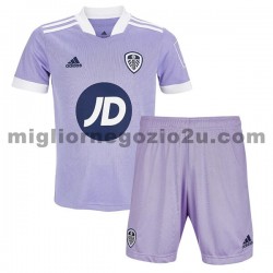 Maglia Leeds United Bambino Terza Divisa 2021-2022 Manica Corta