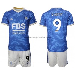 Maglia Leicester City Jamie Vardy 9 Bambino Casa Divisa 2021-2022 Manica Corta