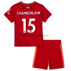Maglia Liverpool Alex Oxlade-Chamberlain 15 Bambino Casa Divisa 2021-2022 Manica Corta