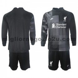 Maglia Liverpool Portiere Bambino Terza Divisa 2021-2022 Manica Lunga
