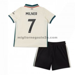 Maglia Liverpool James Milner 7 Bambino Trasferta Divisa 2021-2022 Manica Corta