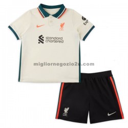 Maglia Liverpool Bambino Trasferta Divisa 2021-2022 Manica Corta