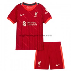 Maglia Liverpool Bambino Casa Divisa 2021-2022 Manica Corta