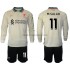 Maglia Liverpool M.Salah 11 Bambino Trasferta Divisa 2021-2022 Manica Lunga