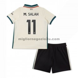 Maglia Liverpool M.Salah 11 Bambino Trasferta Divisa 2021-2022 Manica Corta