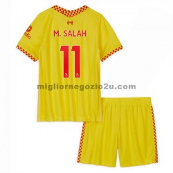 Maglia Liverpool M.Salah 11 Bambino Terza Divisa 2021-2022 Manica Corta