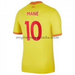 Maglia Liverpool Sadio Mane 10 Terza Divisa 2021-2022 Manica Corta