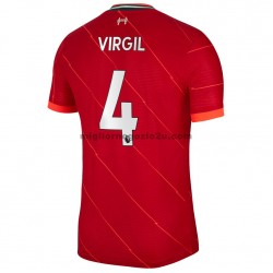 Maglia Liverpool Virgil Van Dijk 4 Casa Divisa 2021-2022 Manica Corta