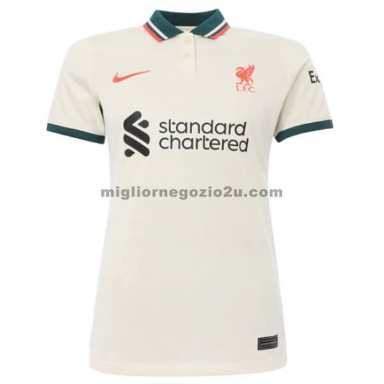 Maglia Liverpool Donna Trasferta Divisa 2021-2022 Manica Corta