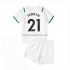 Maglia Manchester City Ferran Torres 21 Bambino Trasferta Divisa 2021-2022 Manica Corta