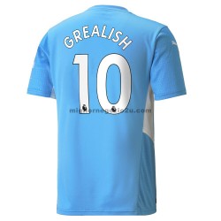 Maglia Manchester City Jack Grealish 10 Casa Divisa 2021-2022 Manica Corta