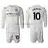 Maglia Manchester City Jack Grealish 10 Bambino Trasferta Divisa 2021-2022 Manica Lunga