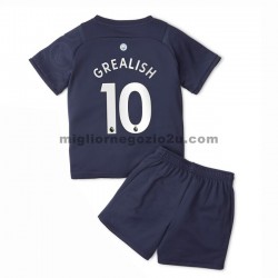 Maglia Manchester City Jack Grealish 10 Bambino Terza Divisa 2021-2022 Manica Corta